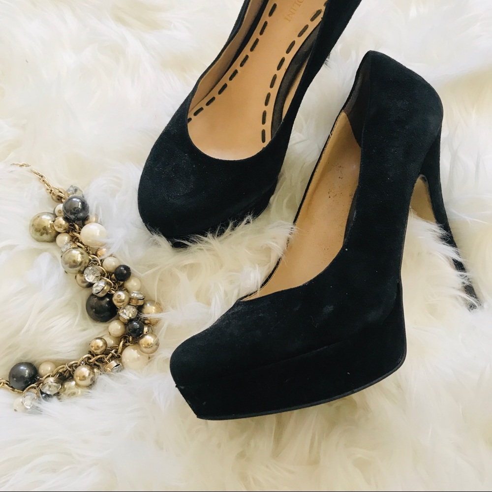 Enzo Angiolini | Black Suede Heels